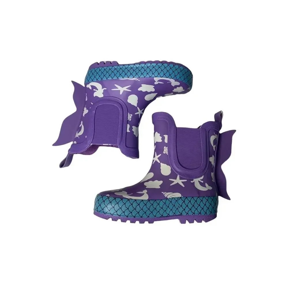 Tucker‎ + Tate Kids' Mermaid Color Change Rain Boot in Purple Multi 8M NEW